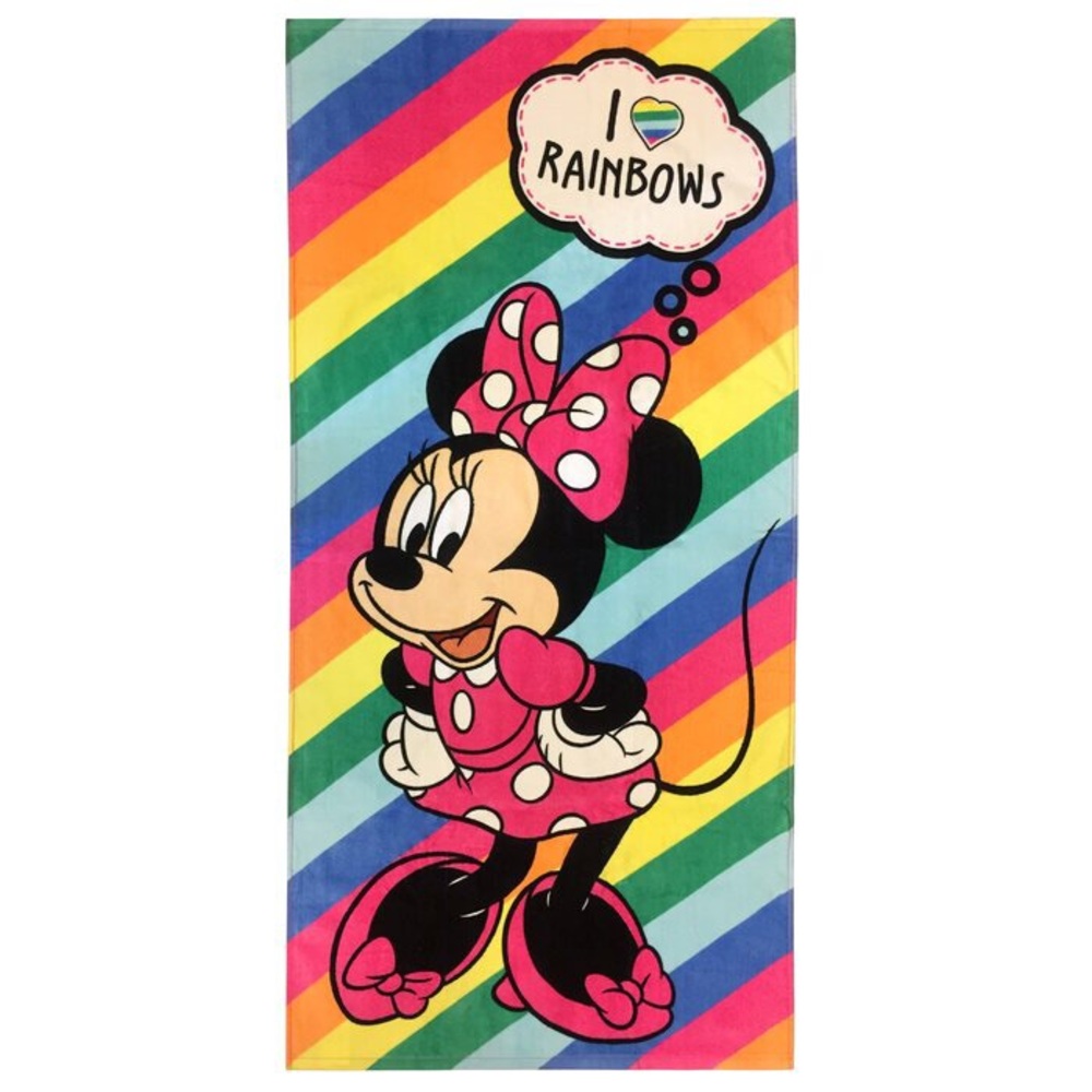 Disney Minnie Mouse Rainbow Beach Towel